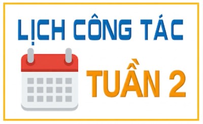 Lịch công tác tuần 2
