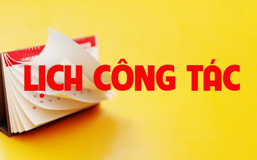 Lịch công tác tuần 3