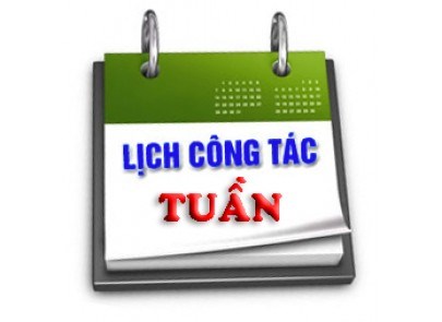 Lịch công tác tuần 01